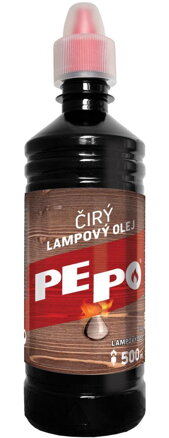 Lampový olej PE-PO, číry olej do lampy, 500 ml
