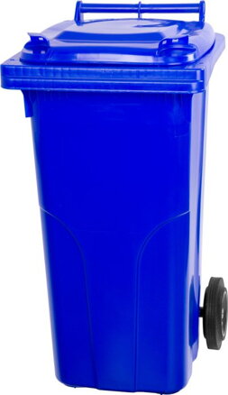 Smetná nádoba MGB 120 lit, plast, modrá 5002, HDPE, popolnica na odpad