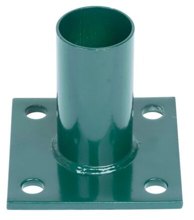 Pätka na ukotvenie pre okrúhly stĺpik Strend Pro METALTEC, 48 mm, zelená, RAL6005