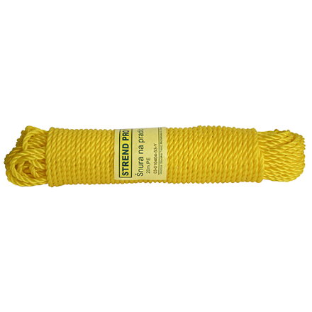 Šnúra na prádlo Cloth-Line 20 m, PE, žltá