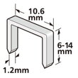 Sponky do sponkovačky, 12 mm, 1,2x10,6mm, bal. 1000 ks, 1, jutro.sk