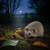 Jež v záhrade