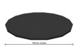 Bestway 58249 Plachta FlowClear™ 488 cm, čierna, bazénová, 2 jutro.sk