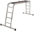 Strend Pro Rebrík DP-U 4x3, Alu, s drevenou platformou, EN 131, max. 3.46 m