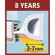Tesnenie tesamoll® profil D, 9 mm, biele, 100 m, 2 jutro.sk