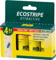 Mucholapka Ecostripe – obojstranná lepová pasca, 4 ks