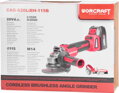 Brúska Worcraft CAG-S20LiBH ShareSYS, 115 mm, uhlová, SET v kufri, s batériou a nabíjačkou, 20V, 1x Li-ion, bezuhlíková