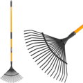 Hrable na lístie, 22-zubé, vejárové, sklolaminátová násada 150 cm