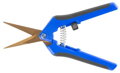 Nožnice Strend Pro Premium, ručné, záhradné, kvetinárske, titán, zastrihávacie, modré 5 detail