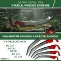 Kosa na trávu EURO 700 mm, kovaná + kovové kosisko