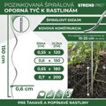Tyč k paradajkám GS1 1500/6,0 mm – špirálová, Zn