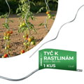 Tyč k paradajkám GS1 1800/6,5 mm – špirálová, Zn