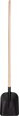 Lopata S504B.WH 7130, čierna, 280x235 mm, drevená násada