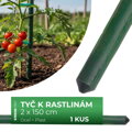 Tyč oporná k rastlinám a paradajkám Garden SB 20/1500 mm – oceľ/plast
