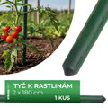 Tyč oporná k rastlinám a paradajkám Garden SB 20/1800 mm – oceľ/plast