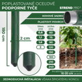 Tyč oporná k rastlinám a paradajkám Garden SB 20/1800 mm – oceľ/plast