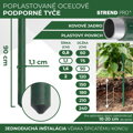 Tyč oporná k rastlinám a paradajkám Garden SB 11/900 mm – oceľ/plast