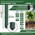 Tyč oporná k rastlinám a paradajkám Garden SB 16/2100 mm – oceľ/plast