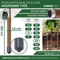Tyč oporná k rastlinám a paradajkám Garden TY 16/1800 mm