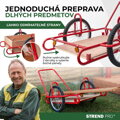 Vozík Optimus, prepravný, s drevenou korbou, nosnosť 240 kg 3 detail