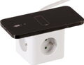 Predlžovací kábel Strend Pro, kocka, USB-C + A, bezdrôtové nabíjanie, 1,4 m