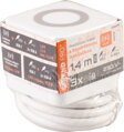 Predlžovací kábel Strend Pro, kocka, USB-C + A, bezdrôtové nabíjanie, 1,4 m