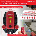 Laser Strend Pro SMD-RM20UG-Li, 2v1, Green, podlahový, USB nabíjanie