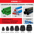 Polyfúzna zváračka Strend Pro PPR 63B, 1500 W, 20–63 mm, 14-dielna sada