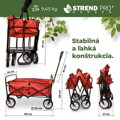 Vozík Praktik, skladací, PVC 10 detail