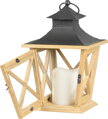Lampáš MagicHome LW8680, 36 cm, LED, drevený, vintage štýl