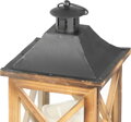 Lampáš MagicHome LW8834, 35 cm, LED, drevený, vintage štýl