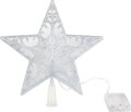 Hviezda MagicHome Vianoce, plast, 10xLED teplá biela, 25 cm, 2xAA