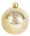 Vianočné ozdoby na stromček 6 dielna, zlaté s vločkami, 6 cm, 3, náradie
