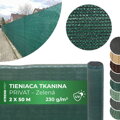 Tieniaca sieť na plot HDPE, 95% zatienenie, 2x50 m, zelená
