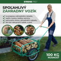 Vozík Victor, prepravný, nafukovacie kolesá, kovový, nosnosť 100 kg