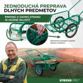 Vozík Victor, prepravný, nafukovacie kolesá, kovový, nosnosť 100 kg