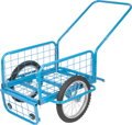 Vozík Victor BLUE, prepravný, nafukovacie koleso, max. 100 kg 1 detail