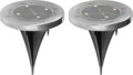 Solárna lampa Gruid 12x14 cm – 4 LED, balenie 2 ks