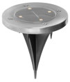 Solárna lampa Gruid 12x14 cm – 4 LED, balenie 2 ks