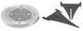 Solárna lampa Gruid 12x14 cm – 4 LED, balenie 2 ks