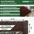 Tieniaca plachta BrownDecor, 95% zatienenie, 1x10 m, hnedá