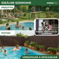 Tieniaca plachta BrownDecor, 95% zatienenie, 1,5x10 m, hnedá
