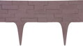 Plastový obrubník StonePalisade 2,38 m, hnedá 2 detail
