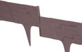 Plastový obrubník StonePalisade 2,38 m, hnedá 3 detail