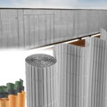 Umelý bambusový plot PVC, 1x3 m, šedý, UV odolný 1 detail