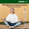 Umelý bambusový plot PVC, 1,5x3 m, bambusový vzor, UV odolný