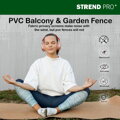 Umelý bambusový plot PVC, 1,5x3 m, šedý, UV odolný
