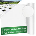 Netkaná textília Garden B4404, 1,6x50 m, biela, 17 g/m²