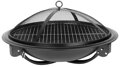 Ohnisko Strend Pro Homefire, BBQ, gril s roštom, na drevené uhlie, kovové, okrúhle, 545x400 mm, 20, náradie