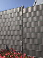 Páska Strend Pro EUROSTANDARD, 190 mm, L-26 m, tieniaca, antracit, krycia, na plotové panely, 1050 g/m2, PVC, RAL7016 3 detail